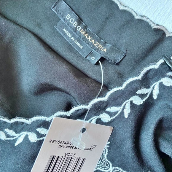 BCBG‎ MaxAzria Black White Embroidered Sundress NWT - Picture 5 of 12